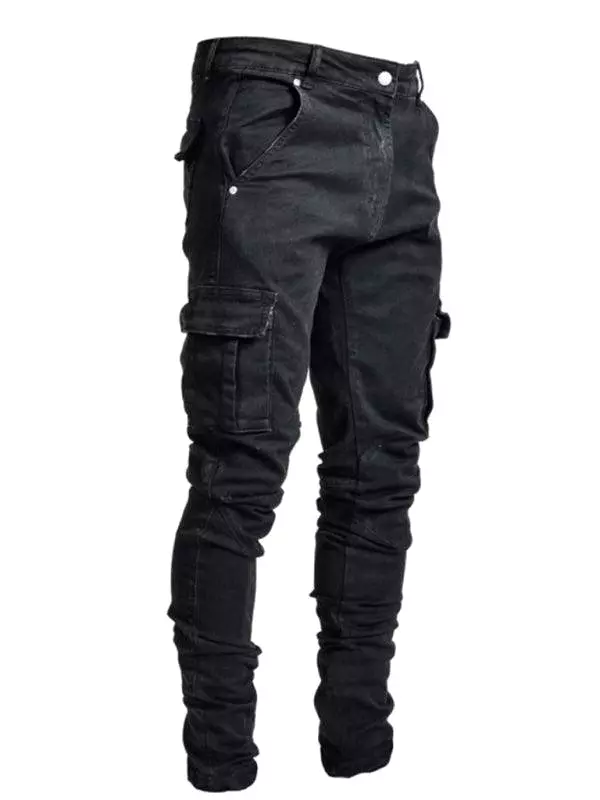 Skinny Cargo Jeans For Men