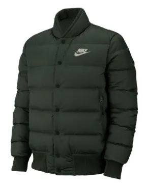 SPORTSWEAR DOWN-FILL BOMBER PUFFER (GREEN)-NIKE