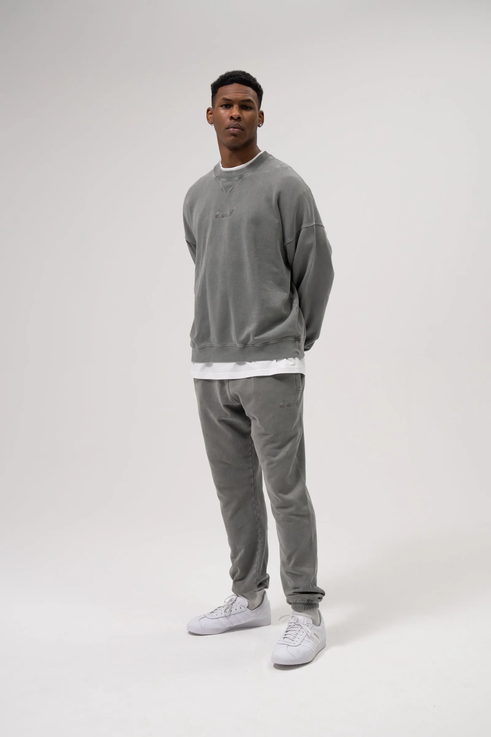 SUSTAIN WASHED GREY SWEATER