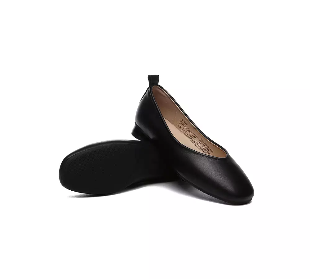 TARRAMARRA Women Ballet Leather Round Toe Flats