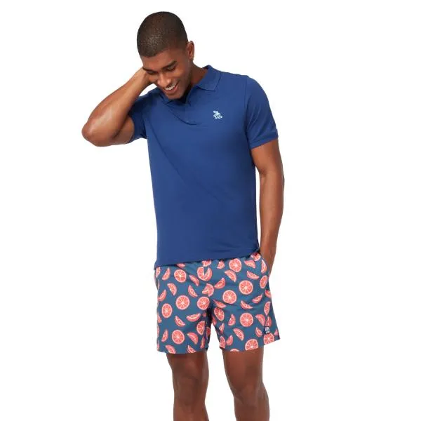 TOM & TEDDY - Men's Shorts (Blue & Rouge Citrus)