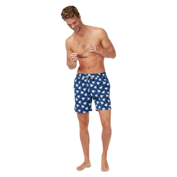 TOM & TEDDY - Men's Shorts (Deep Blue & Angel Fish)