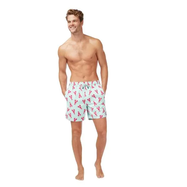 TOM & TEDDY - Men's Shorts  (Light Blue & Berry Lobster)