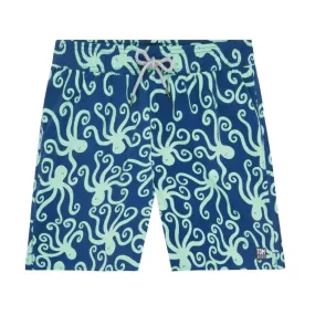 TOM & TEDDY - Men's Shorts  (Navy & Mint Octopus)