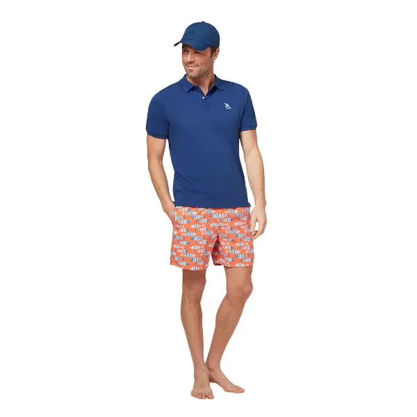 TOM & TEDDY - Men's Shorts  (Orange Striped Fish)