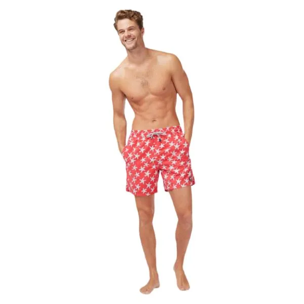 TOM & TEDDY - Men's Shorts(Rose & Blue Starfish)