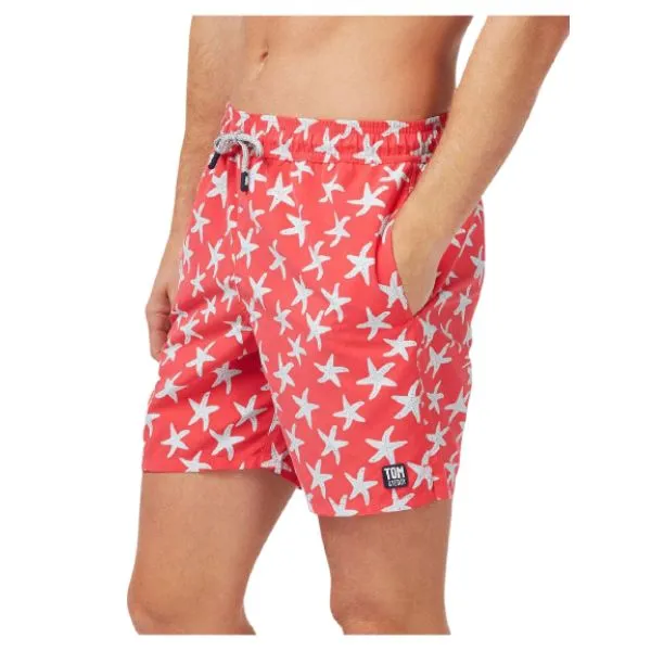 TOM & TEDDY - Men's Shorts(Rose & Blue Starfish)