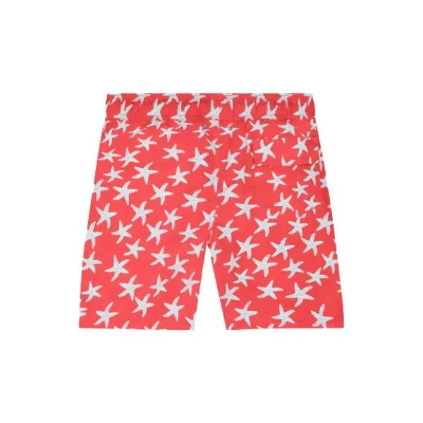 TOM & TEDDY - Men's Shorts(Rose & Blue Starfish)