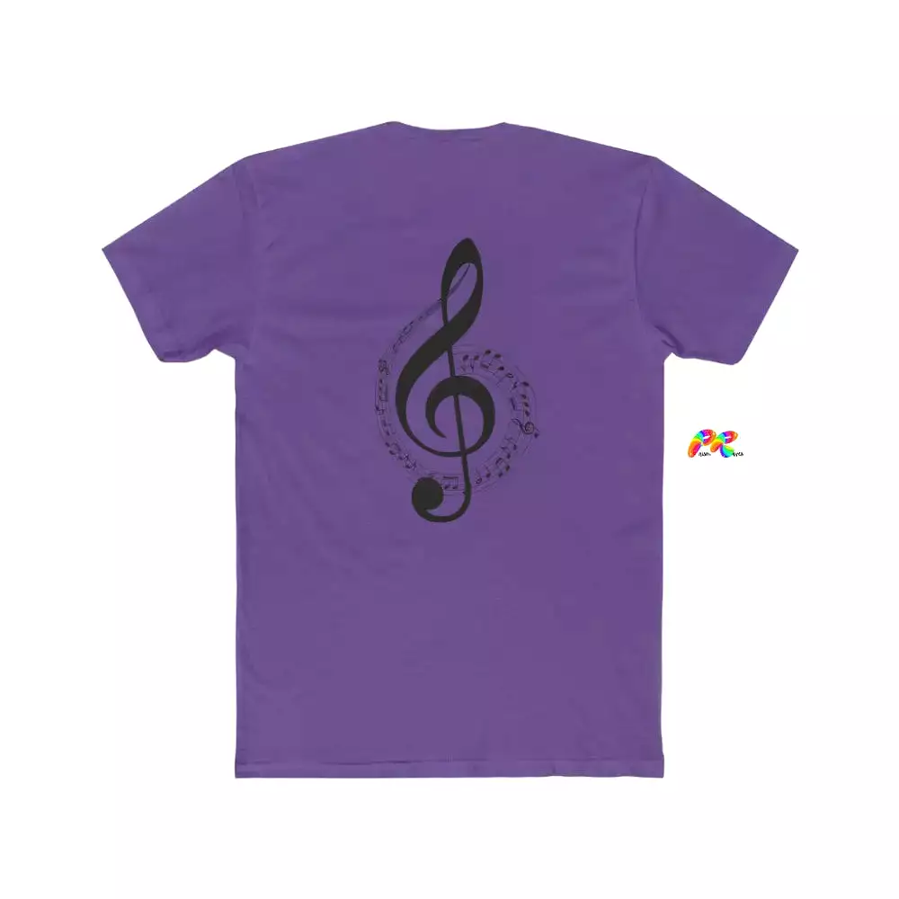 Treble Clef Shirt Men's Cotton Crew T-Shirt