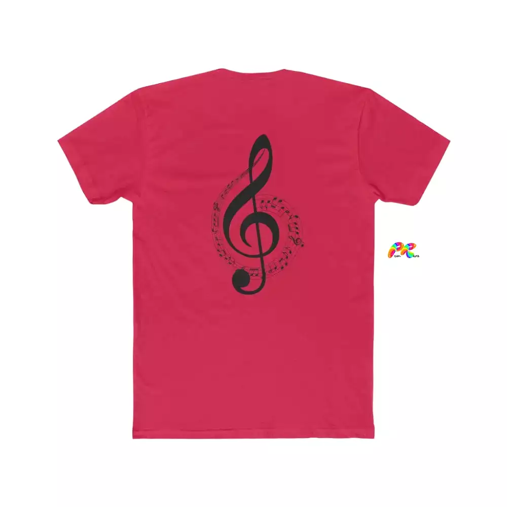 Treble Clef Shirt Men's Cotton Crew T-Shirt