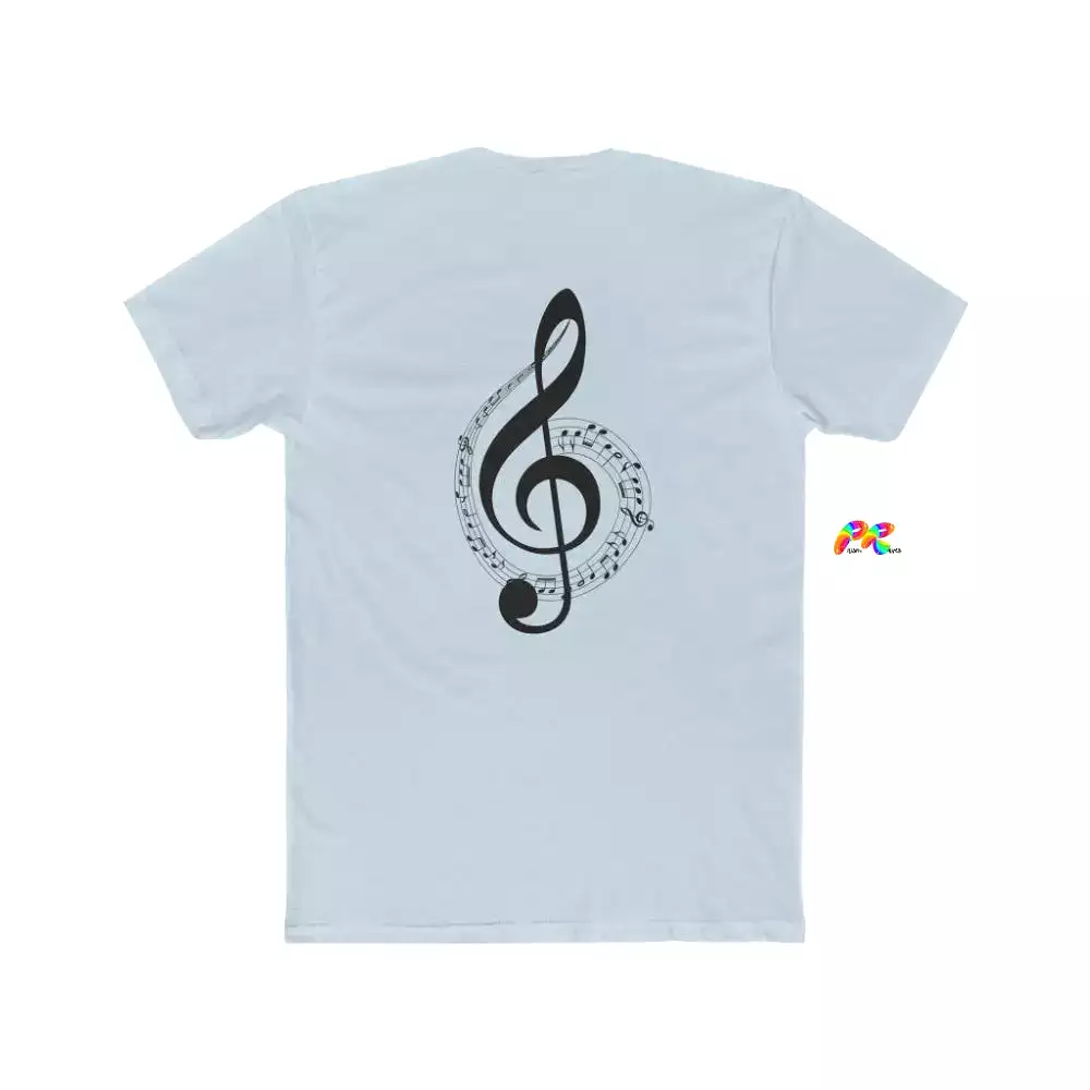 Treble Clef Shirt Men's Cotton Crew T-Shirt