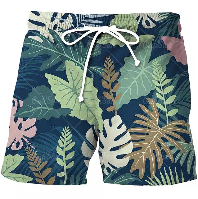 Tropical Beach Shorts For Men