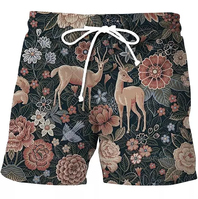 Tropical Beach Shorts For Men