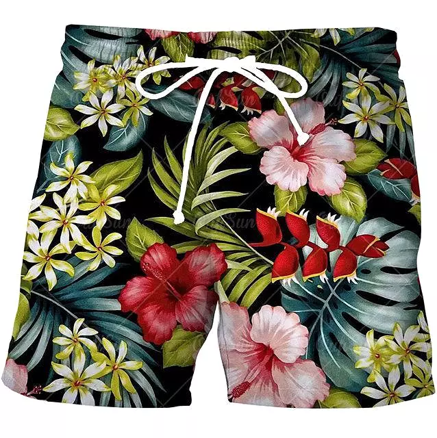 Tropical Beach Shorts For Men