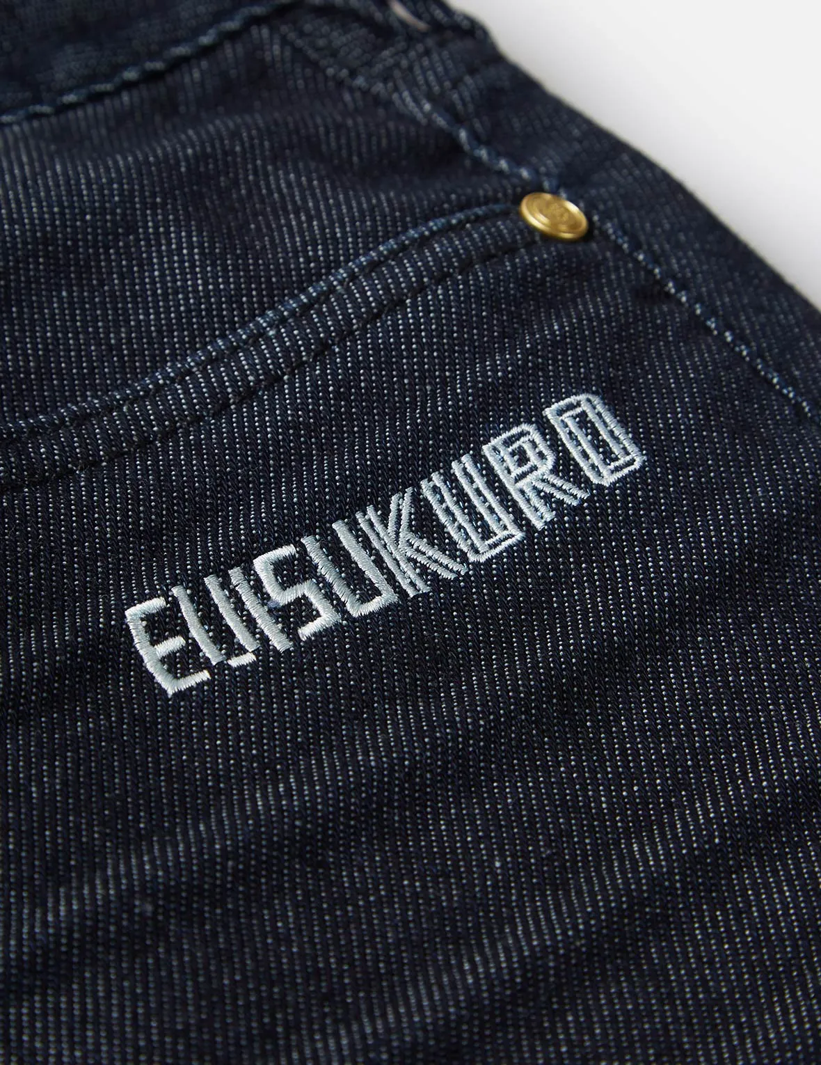 Ukiyo-E Infused Seagull Embroidered Jogger Jeans