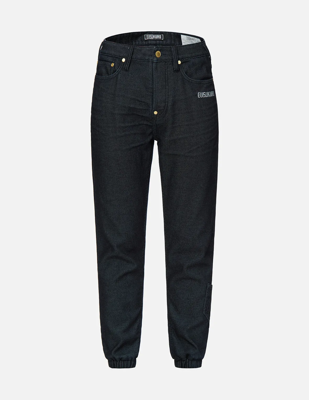 Ukiyo-E Infused Seagull Embroidered Jogger Jeans