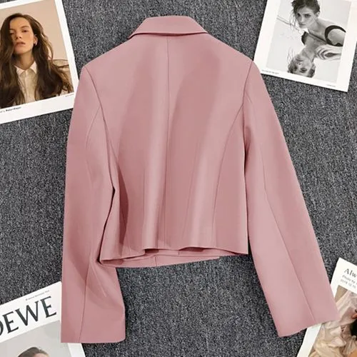 Women's Coat Long Sleeve Blazers Elegant Classic Style Solid Color