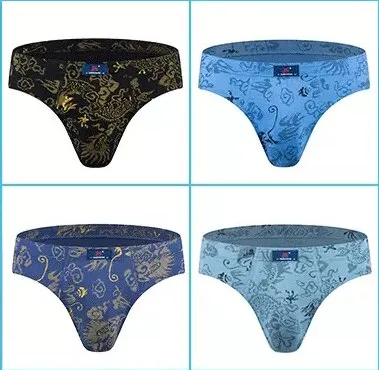 Xituodai New  Stripe Briefs Factory Direct Sale 4pcs/Lot Mens Brief Cotton Mens Bikini Underwear Pant For Men Sexy Underwear