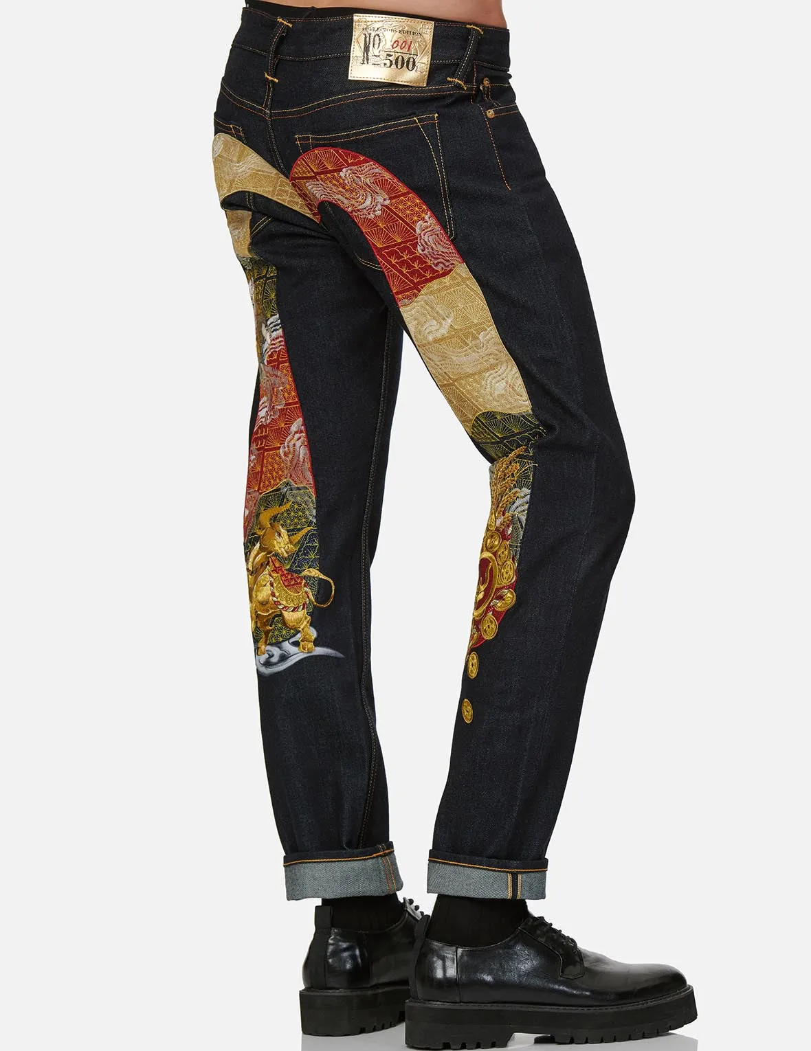 Year of the Ox Slim Straight fit Denim Jeans