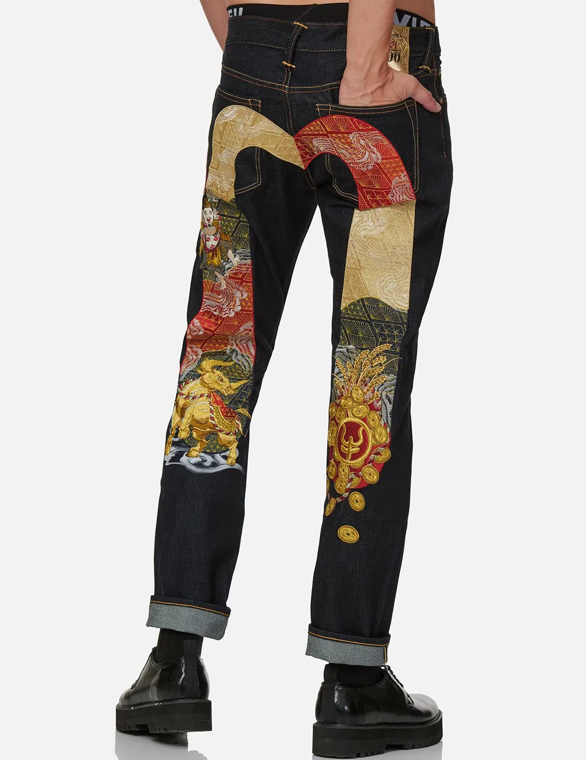 Year of the Ox Slim Straight fit Denim Jeans